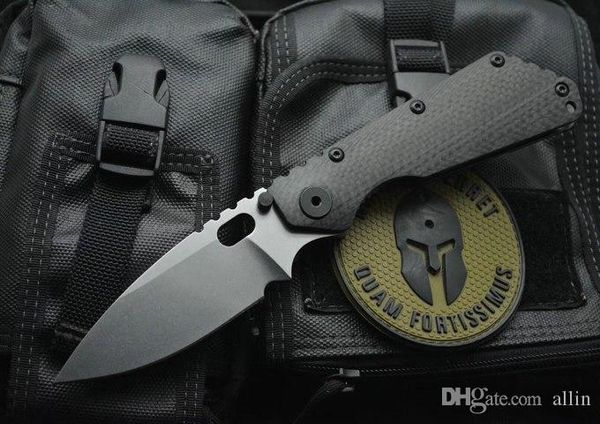 

Strider Tactical Folding Knife D2 Satin Blade Carbon Fiber + TC4 Titanium Alloy Handle Survival Folding Knives EDC Gear