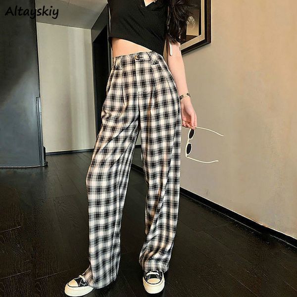 women's pants & capris women plaid summer thin classic high waist zipper pockets korean style students fashionable comfortable retro fe, Black;white
women's pants & capris women plaid summer thin classic high waist zipper pockets korean style students fashionable comfortable retro fe, Black;white