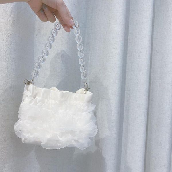 organza vintage pearl chain women underarm shoulder bags fashion ladies small bucket bag girls evening clutch bag bolsa feminina
organza vintage pearl chain women underarm shoulder bags fashion ladies small bucket bag girls evening clutch bag bolsa feminina
