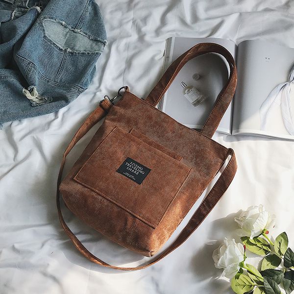 women corduroy canvas tote ladies casual shoulder bag shopping shopper hand bags for female messenger korean fashion handbag bag
women corduroy canvas tote ladies casual shoulder bag shopping shopper hand bags for female messenger korean fashion handbag bag