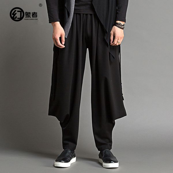 2020 new men's clothing hair stylist gd fashion original loose personality art harem pants plus size costumes 27-46, Black
2020 new men's clothing hair stylist gd fashion original loose personality art harem pants plus size costumes 27-46, Black
