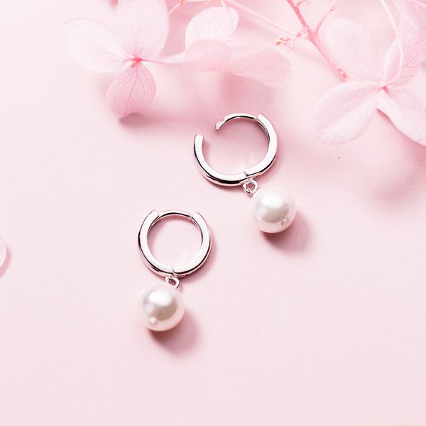mloveacc real 925 sterling silver pearl charm hoop earrings fashion jewelry for women gifts trendy accessories bijoux, Golden;silver
mloveacc real 925 sterling silver pearl charm hoop earrings fashion jewelry for women gifts trendy accessories bijoux, Golden;silver