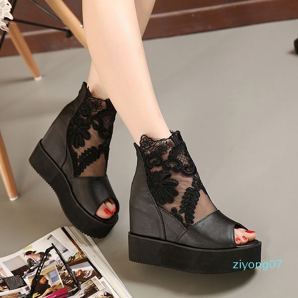 buld silk lace white silver wedge sandals high platform heels invisible height increased peep toe women shoes 2 colors size 35 to 39 z07, Black
buld silk lace white silver wedge sandals high platform heels invisible height increased peep toe women shoes 2 colors size 35 to 39 z07, Black