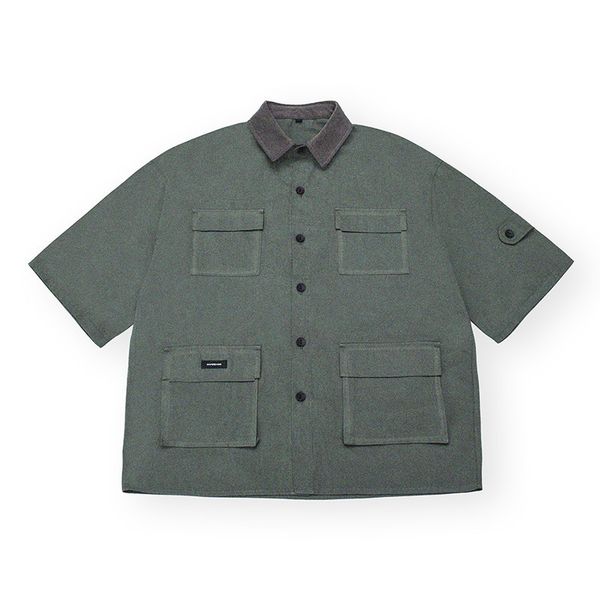 summer new short-sleeved outdoors climbing travel sports men's fashion multi-pocket tooling contrast color style shirt, Gray;blue
summer new short-sleeved outdoors climbing travel sports men's fashion multi-pocket tooling contrast color style shirt, Gray;blue