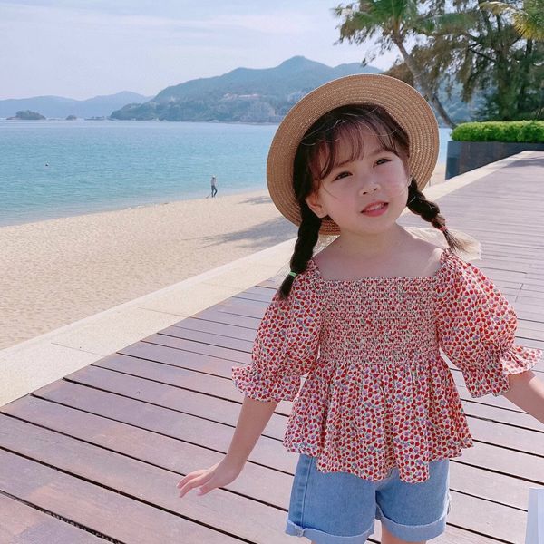 ha dad's girl's small floral cute bubble sleeve sweet backless shirt shirt, White;black
ha dad's girl's small floral cute bubble sleeve sweet backless shirt shirt, White;black
