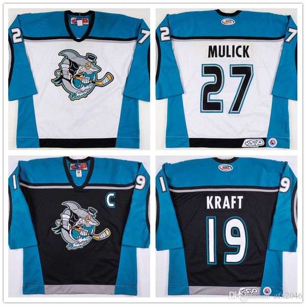 custom ahl 2002-03 cleveland barons shark 19 ryan kraft 27 robert mulick 31 seamus kotyk hockey jerseys stitched any name your number s-6xl, Black
custom ahl 2002-03 cleveland barons shark 19 ryan kraft 27 robert mulick 31 seamus kotyk hockey jerseys stitched any name your number s-6xl, Black