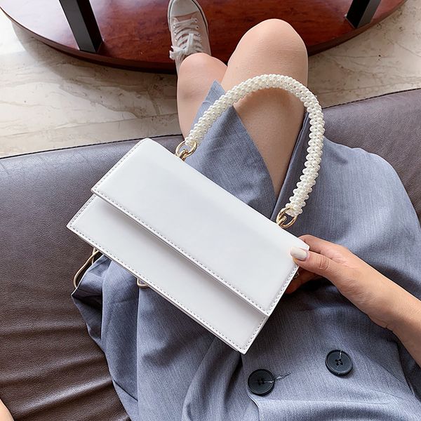 women's bag new fashion shoulder bag chain messenger net red pearl portable square sling
women's bag new fashion shoulder bag chain messenger net red pearl portable square sling