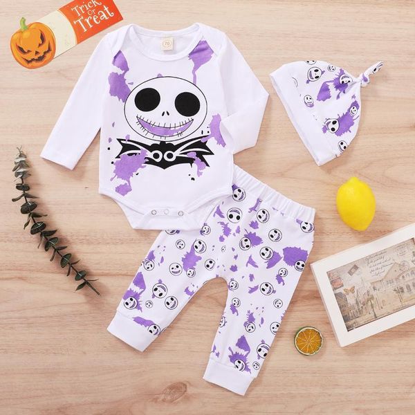new holloween clothes set toddler baby boys girls cartoon cotton clothing children bodysuit +pants hat 3pcs outfits set, White
new holloween clothes set toddler baby boys girls cartoon cotton clothing children bodysuit +pants hat 3pcs outfits set, White