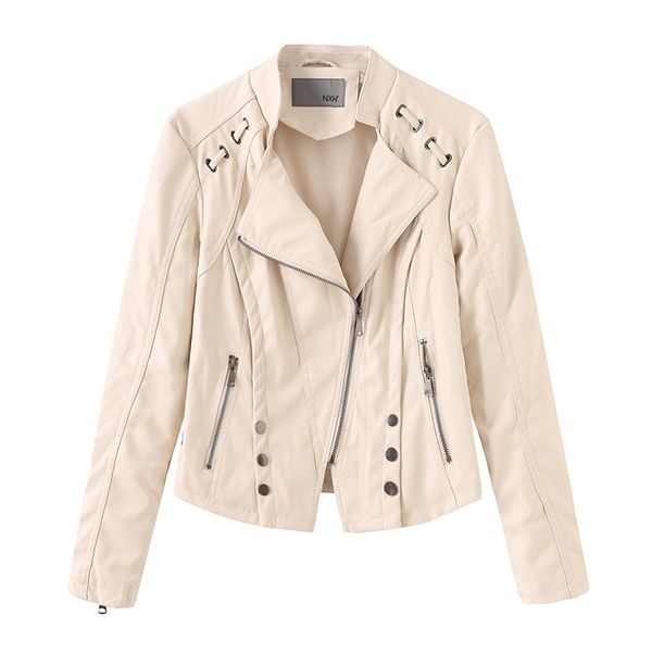 2020 new women locomotive leather jacket casual stand collar slim leather jacket women sweet solid color pu zipper, Black
2020 new women locomotive leather jacket casual stand collar slim leather jacket women sweet solid color pu zipper, Black