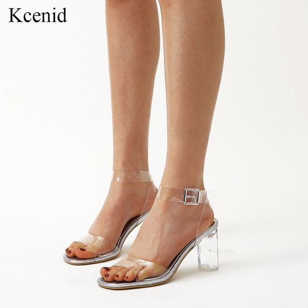 kcenid transparent pvc elegant sandals women clear crystal heel shoes summer ankle buckle strap party dress high heels shoes, Black
kcenid transparent pvc elegant sandals women clear crystal heel shoes summer ankle buckle strap party dress high heels shoes, Black