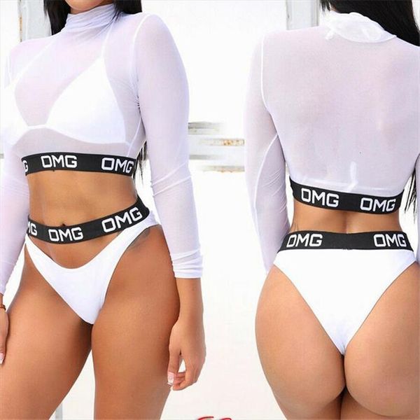 3 pcs 2020 omg mesh hollow out turtleneck biquini bathing suit female swimsuit high waist plus size swimwear women bikini, White;black
3 pcs 2020 omg mesh hollow out turtleneck biquini bathing suit female swimsuit high waist plus size swimwear women bikini, White;black
