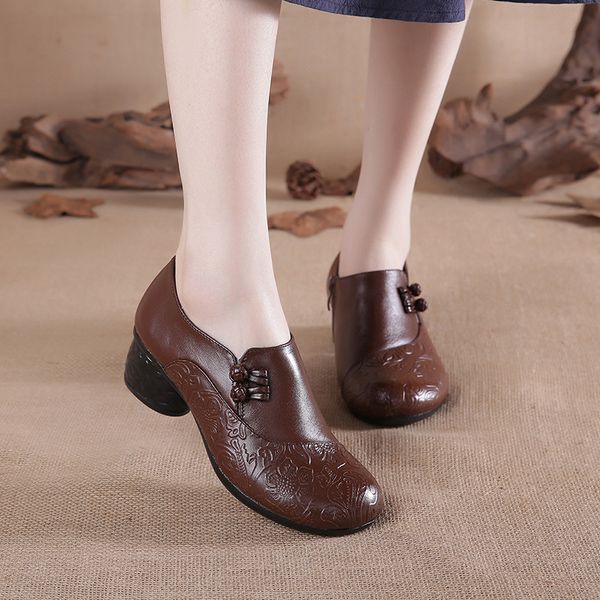 2020 spring autumn national style women pumps printing flowers round toe genuine leather women thick heel shoes big size 41, Black
2020 spring autumn national style women pumps printing flowers round toe genuine leather women thick heel shoes big size 41, Black