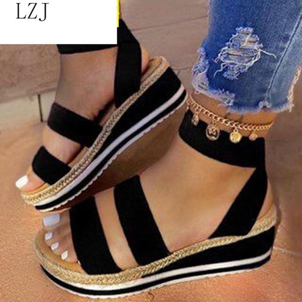 sandals women wedges platform candy color ladies shoes ladies summer casual slip on strap cross cool girls plus size 2020, Black
sandals women wedges platform candy color ladies shoes ladies summer casual slip on strap cross cool girls plus size 2020, Black