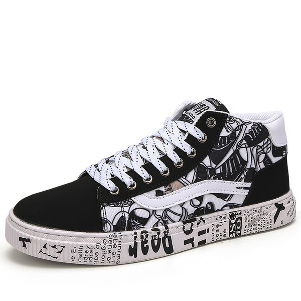 2020 new korean men's shoes canvas shoes wild men's casual trend high-board spring summer tide shoes39-44, Black
2020 new korean men's shoes canvas shoes wild men's casual trend high-board spring summer tide shoes39-44, Black