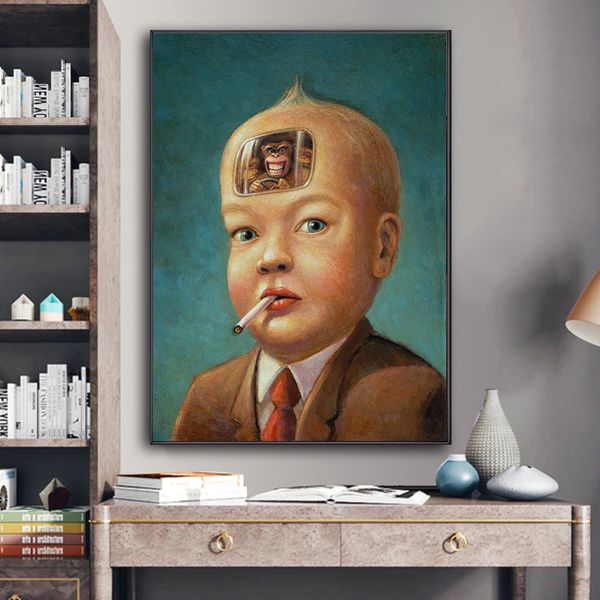 wall art poster smoke boy in a suit canvas painting wall art picture for living room home decor (no frame
wall art poster smoke boy in a suit canvas painting wall art picture for living room home decor (no frame