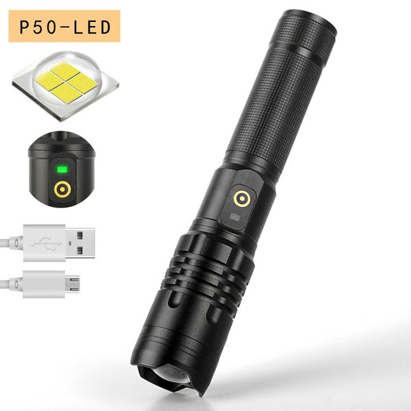 new p50 usb output input charging with electric quantity display telescopic zoom led flashlight flashlight
new p50 usb output input charging with electric quantity display telescopic zoom led flashlight flashlight