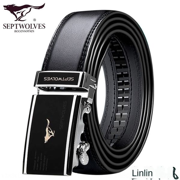 seven wolf men's genuine leather korean fashion pure cowhide middle-aged youth belt automatic buckle business belt, Black;brown
seven wolf men's genuine leather korean fashion pure cowhide middle-aged youth belt automatic buckle business belt, Black;brown