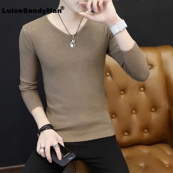 men's sweaters v-neck slim solid color knitted sweater man long-sleeved thin section simple undecorated bottoming pullover spring, White;black
men's sweaters v-neck slim solid color knitted sweater man long-sleeved thin section simple undecorated bottoming pullover spring, White;black
