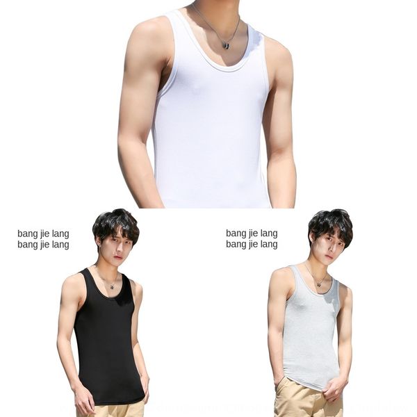 2020 spring and summer new men' modal vest men' sports tight bodybuilding vest base shirt, White;black
2020 spring and summer new men' modal vest men' sports tight bodybuilding vest base shirt, White;black