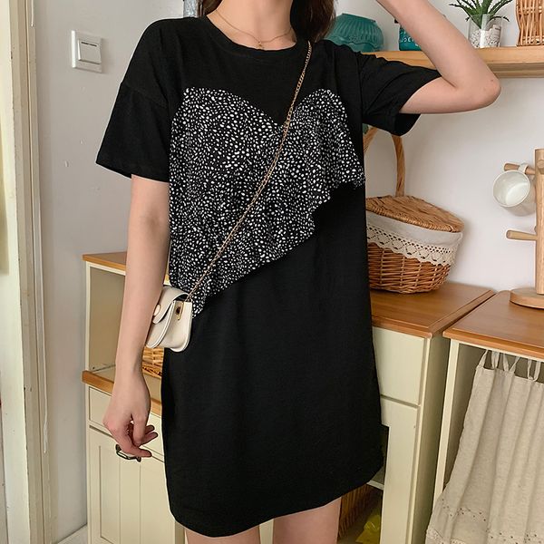 summer pregnant women fashion dress short sleeve o-neck polka dot chiffon patchwork cotton maternity dress black pregnancy, White
summer pregnant women fashion dress short sleeve o-neck polka dot chiffon patchwork cotton maternity dress black pregnancy, White