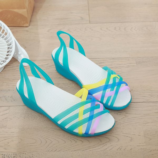 mcckle women jelly shoes rainbow summer sandals female flat shoes ladies slip on woman candy color peep toe women's beach, Black
mcckle women jelly shoes rainbow summer sandals female flat shoes ladies slip on woman candy color peep toe women's beach, Black