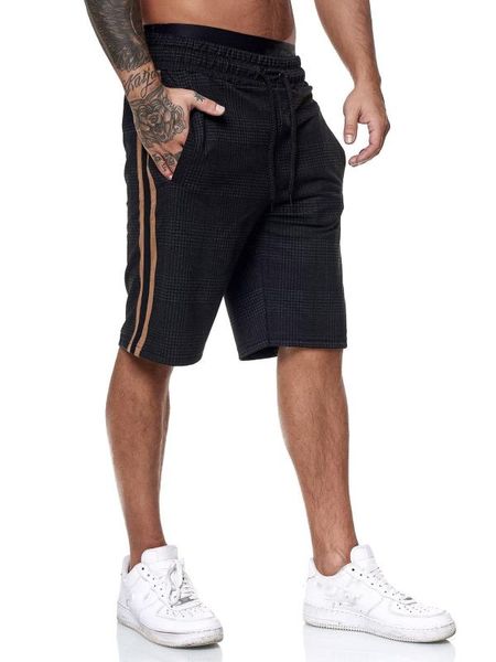 running shorts men high waist pocket home gym sports exercise wear string elatic fitness stripe 2021, Black;blue
running shorts men high waist pocket home gym sports exercise wear string elatic fitness stripe 2021, Black;blue