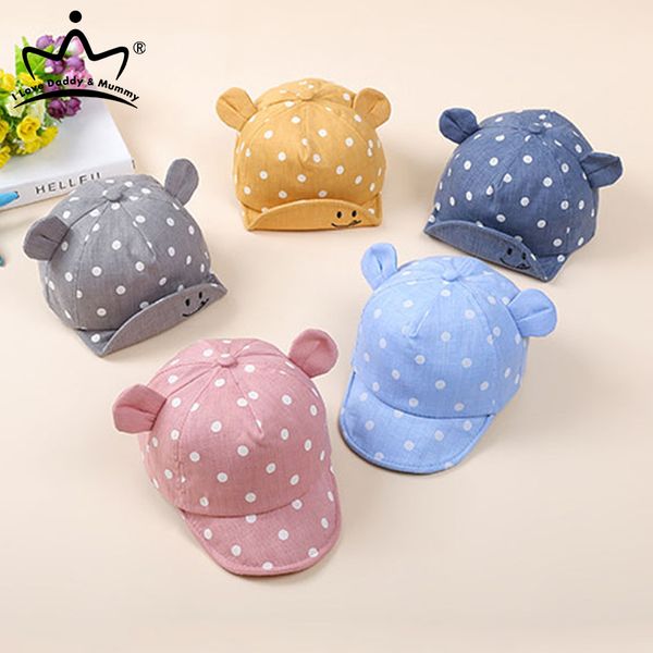 cute dot baby baseball cap summer soft cotton baby girl boy sun hat with ears outdoor infant toddler kids visor cap, Slivery;white
cute dot baby baseball cap summer soft cotton baby girl boy sun hat with ears outdoor infant toddler kids visor cap, Slivery;white