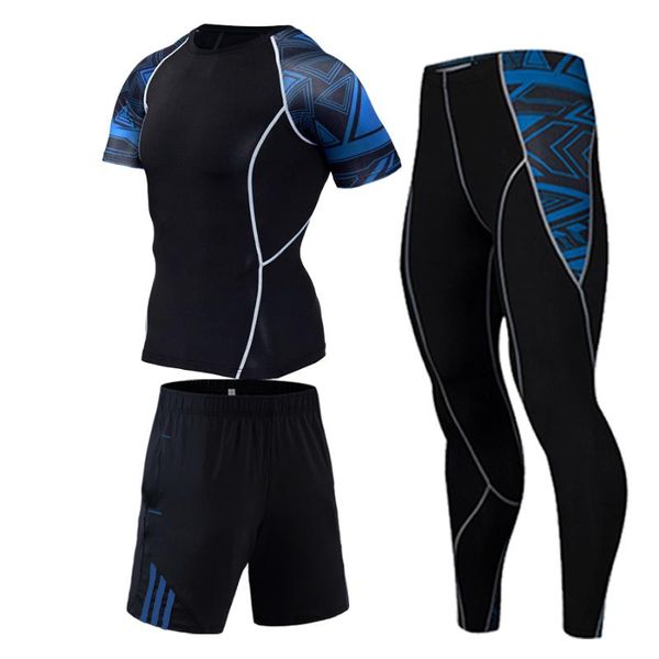 man running short tights crossfit t-shirt tracksuit set gym pants fitness shirts workout set perspiration men's jogging clothes, Black;blue
man running short tights crossfit t-shirt tracksuit set gym pants fitness shirts workout set perspiration men's jogging clothes, Black;blue