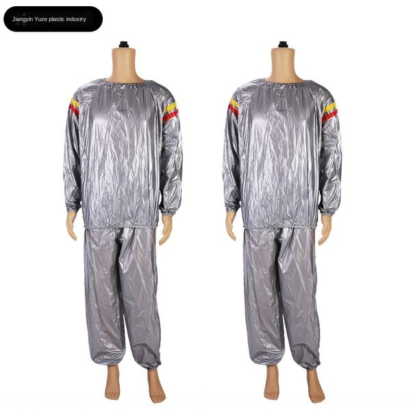 pvc fitness sports silver red and yellow stripes sportswear sportswear sweat sauna thickened suit sweat clothes, Black
pvc fitness sports silver red and yellow stripes sportswear sportswear sweat sauna thickened suit sweat clothes, Black