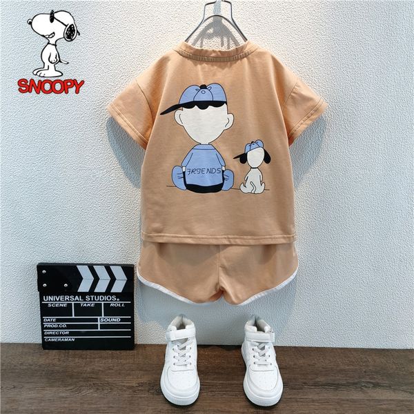 w7or2 snoopy children's wear boys' loose short-sleeved t-shirt + shorts 2020 new children's pure cotton two-piece set suit pa
w7or2 snoopy children's wear boys' loose short-sleeved t-shirt + shorts 2020 new children's pure cotton two-piece set suit pa