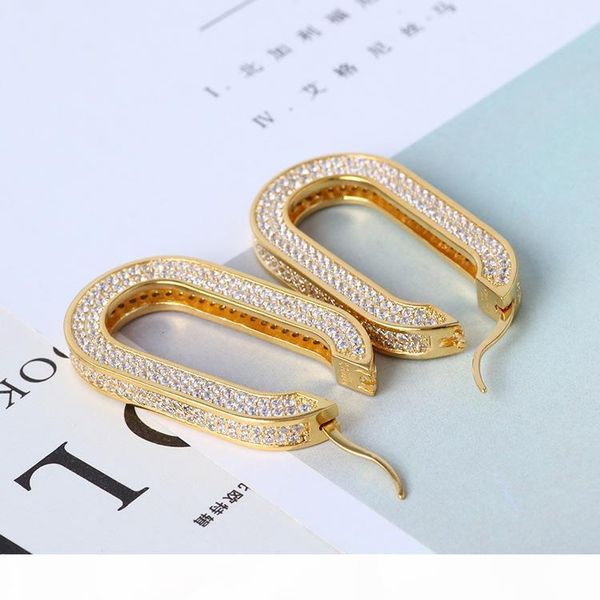 luxurious quality hoop earring with sparkly diamonds in gold and silver plated for women wedding drop earring jewelry ps6718, Golden 
luxurious quality hoop earring with sparkly diamonds in gold and silver plated for women wedding drop earring jewelry ps6718, Golden