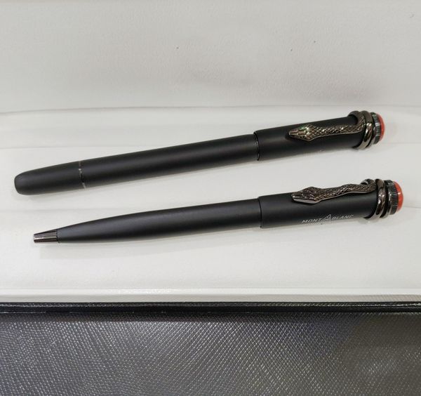 giftpen 1912 matte black roller ball ballpoint pens with snake clip office stationery supplies luxury write refill pen, Blue;orange
giftpen 1912 matte black roller ball ballpoint pens with snake clip office stationery supplies luxury write refill pen, Blue;orange