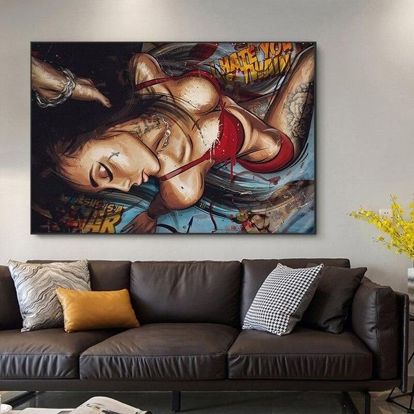 modern graffiti women figure oil paintings on canvas abstract wall art posters and prints decorative picture for living room decor
modern graffiti women figure oil paintings on canvas abstract wall art posters and prints decorative picture for living room decor