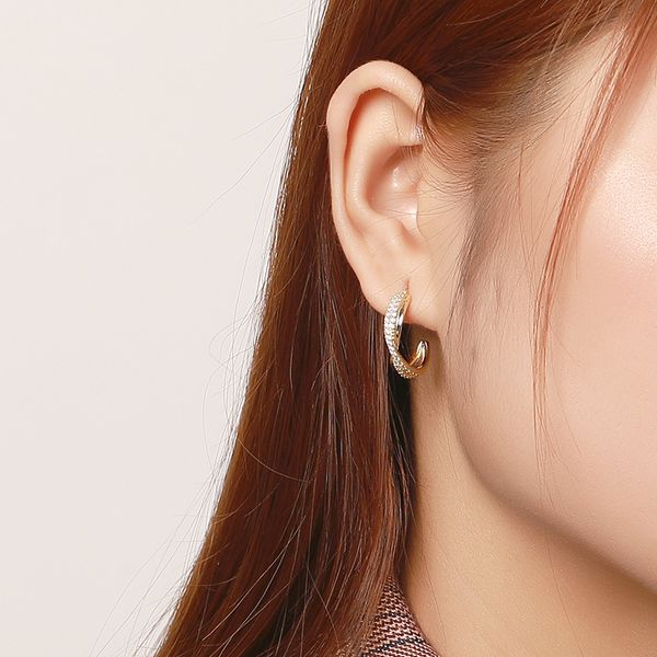 2020 fashion design 18k gold earrings zircon cross c shape 925 silver cz stud earrings for lady 10 pairs per lot, Golden
2020 fashion design 18k gold earrings zircon cross c shape 925 silver cz stud earrings for lady 10 pairs per lot, Golden