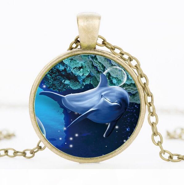 o gift creative time gem necklace 3d dolphin glass pendant sweater chain wfn378 (with chain )mix order 20 pieces a lot, Silver
o gift creative time gem necklace 3d dolphin glass pendant sweater chain wfn378 (with chain )mix order 20 pieces a lot, Silver