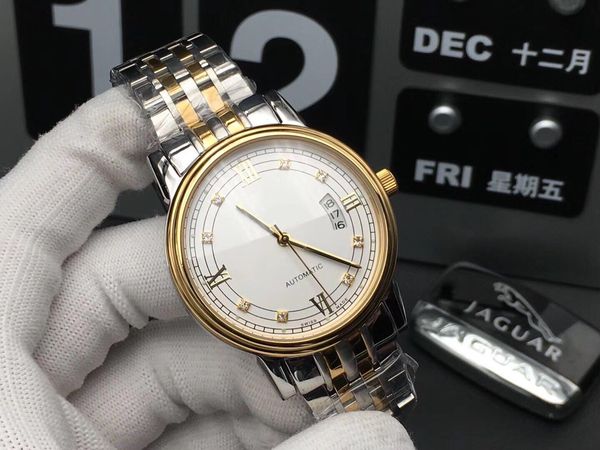 super 24 montre de luxe men's watch 42mm*12mm 316l fine steel case cover fully automatic watch mechanical movement fine steel watchband, Slivery;brown
super 24 montre de luxe men's watch 42mm*12mm 316l fine steel case cover fully automatic watch mechanical movement fine steel watchband, Slivery;brown