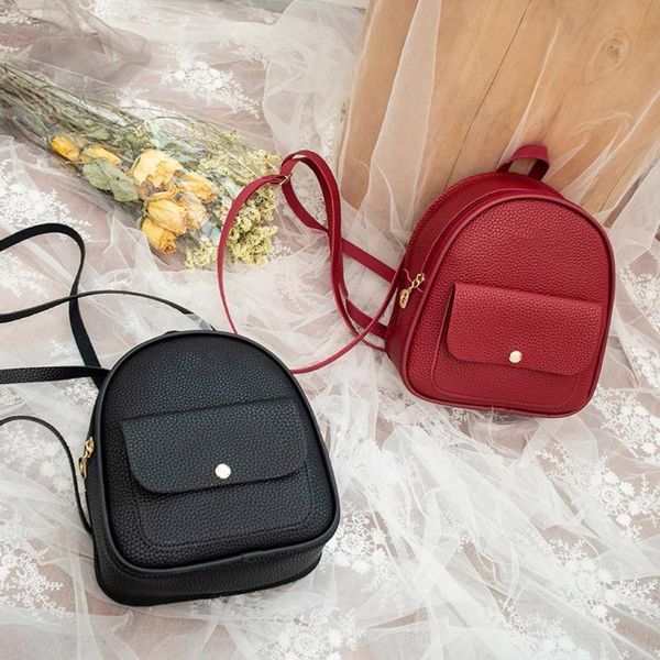 mini backpack women pu leather shoulder bag for teenage girls kids fashion new small bagpack female ladies school backpack 
mini backpack women pu leather shoulder bag for teenage girls kids fashion new small bagpack female ladies school backpack