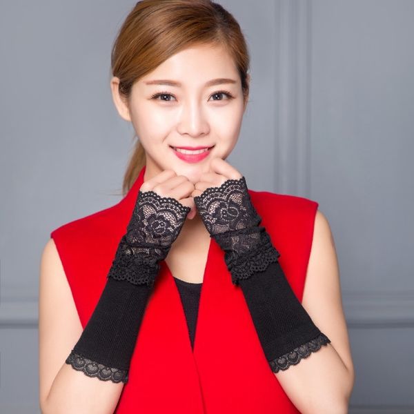 cotton lace sleeve sleeve women' long half warm lace gloves finger gloves knitted warm wool fake sleeves, Blue;gray
cotton lace sleeve sleeve women' long half warm lace gloves finger gloves knitted warm wool fake sleeves, Blue;gray