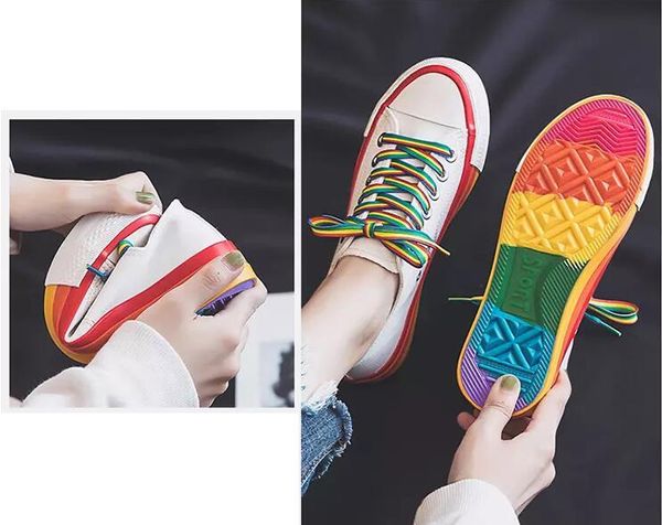 2019 casual shoes mens for womens canvas rainbow designer shoes comfortable jogging hiking women sports shoes size 36-44, Black
2019 casual shoes mens for womens canvas rainbow designer shoes comfortable jogging hiking women sports shoes size 36-44, Black