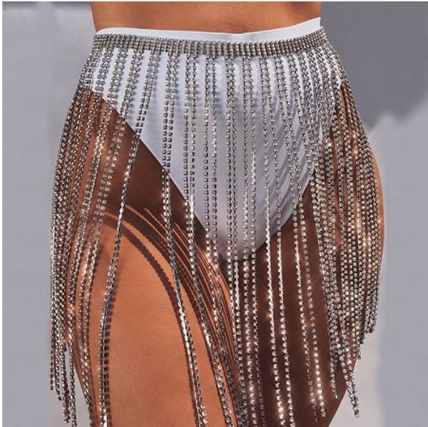 cetiri adjustable europe exaggerate glitter rhinestone long tassel skirt belt women crystal diamonds night club chain belt, Black;brown
cetiri adjustable europe exaggerate glitter rhinestone long tassel skirt belt women crystal diamonds night club chain belt, Black;brown