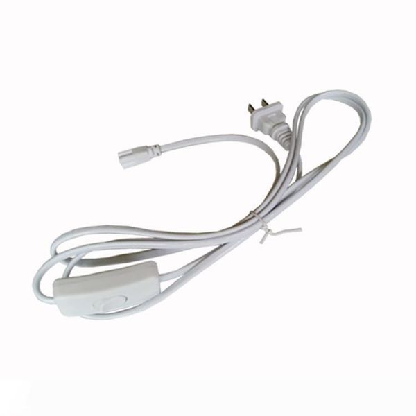 us plug power cable corded electric with built-in on off switch, integrated led tube power wire cable extender - white
us plug power cable corded electric with built-in on off switch, integrated led tube power wire cable extender - white