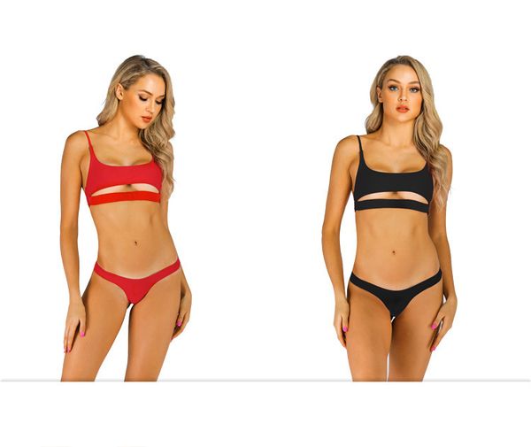 2020 new belly control waist bikini push-ups women's swimwear solid color cutout bodysuit beachwear halter, White;black
2020 new belly control waist bikini push-ups women's swimwear solid color cutout bodysuit beachwear halter, White;black