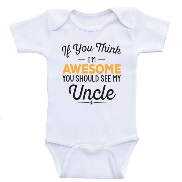 summer baby rompers awesome uncle letters short sleeve baby girls clothing jumpsuits children summer 0-24m newborn baby outfits, Blue 
summer baby rompers awesome uncle letters short sleeve baby girls clothing jumpsuits children summer 0-24m newborn baby outfits, Blue