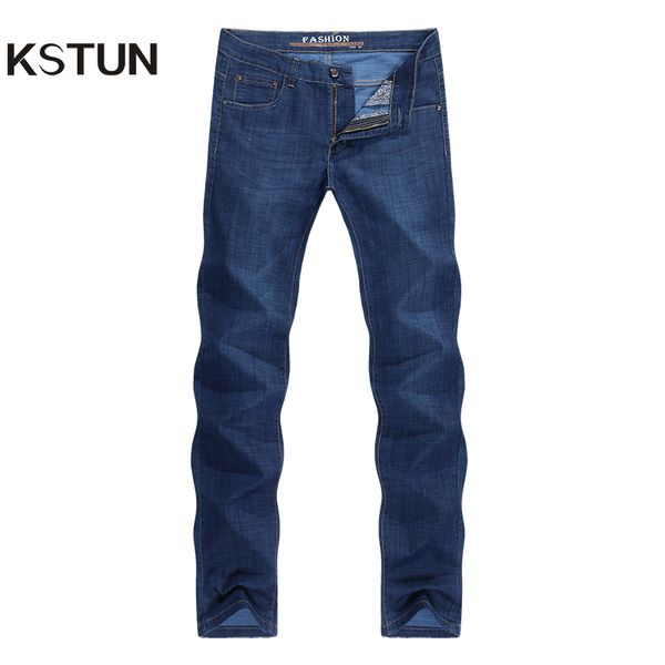 kstun jeans for men dark blue summer stretch business casual male straight classic trousers big size
kstun jeans for men dark blue summer stretch business casual male straight classic trousers big size