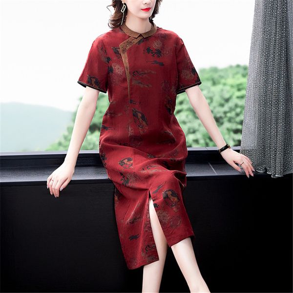ethnic clothing dress female brand design noble slim plus size cheongsam skirt banquet daily ladies clothes vestido chino women robe, Red
ethnic clothing dress female brand design noble slim plus size cheongsam skirt banquet daily ladies clothes vestido chino women robe, Red