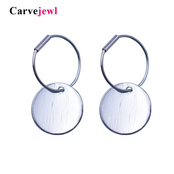 carvejewl dangle earrings round brushed disc pendant drop earrings for women jewelry girl gift simple korean wholesale, Silver
carvejewl dangle earrings round brushed disc pendant drop earrings for women jewelry girl gift simple korean wholesale, Silver
