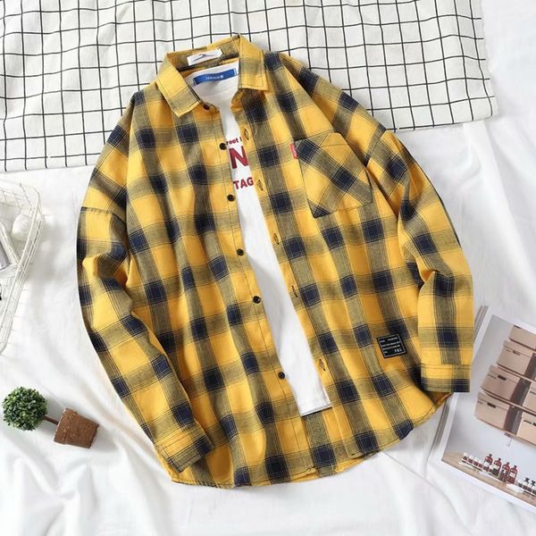men's korean style trendy autumn new long sleeve loose all-match handsome hipster student coat coat shirt shirt, Tan;black
men's korean style trendy autumn new long sleeve loose all-match handsome hipster student coat coat shirt shirt, Tan;black