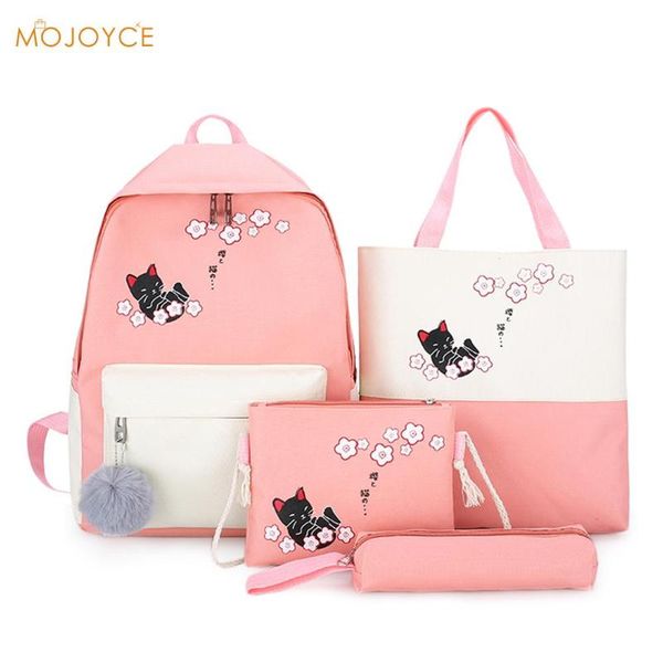 outdoor shopping accessaries supplies 4pcs/set women school backpacks teenagers girls canvas book bag satchel mochila
outdoor shopping accessaries supplies 4pcs/set women school backpacks teenagers girls canvas book bag satchel mochila