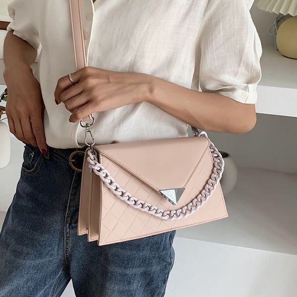 elegant female chain bag 2020 pu leather women's designer handbag weave shoulder messenger bag travel diamond lattice sac
elegant female chain bag 2020 pu leather women's designer handbag weave shoulder messenger bag travel diamond lattice sac