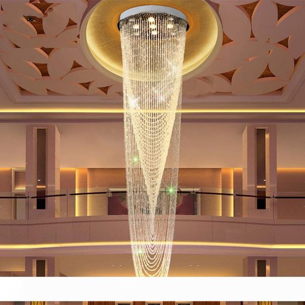 led lights circular villa staircase long chandelier living room roll bead curtain crystal lamp atmosphere l crystal chandeliers
led lights circular villa staircase long chandelier living room roll bead curtain crystal lamp atmosphere l crystal chandeliers